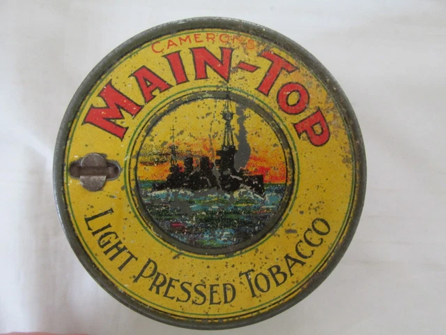 RARE VINTAGE / Antique Tobacco Tin Cameron's Main Top Light Pressed Tobacco  $285.00