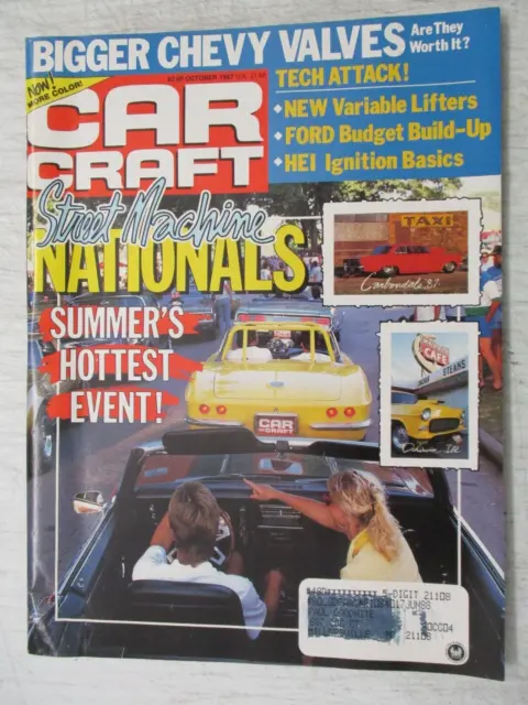 Car Craft Magazine October 1987 Street Machine Nationals bigger chevy  valves NL
