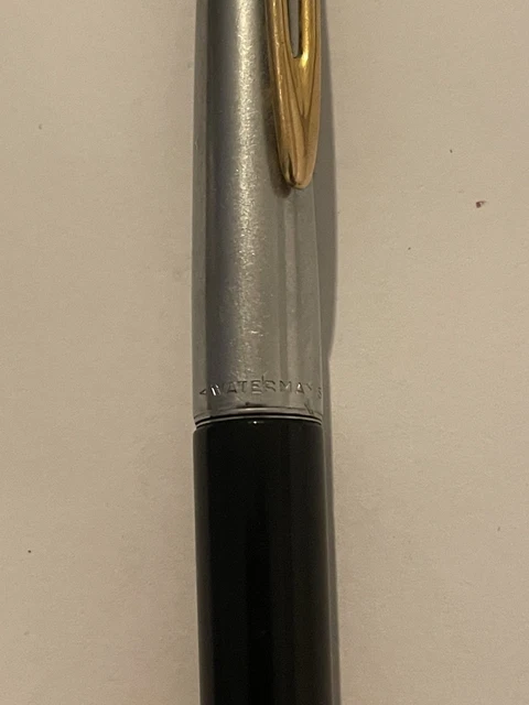 Stylo Plume Waterman CF Chrome - Plume Moyenne En Or, Mythique Modèle Vintage, En Très Bon état Occasion