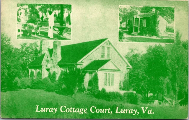 Postcard Luray Cottage Court in Luray, Virginia