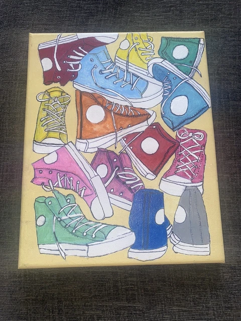 Andy warhol converse painting hotsell