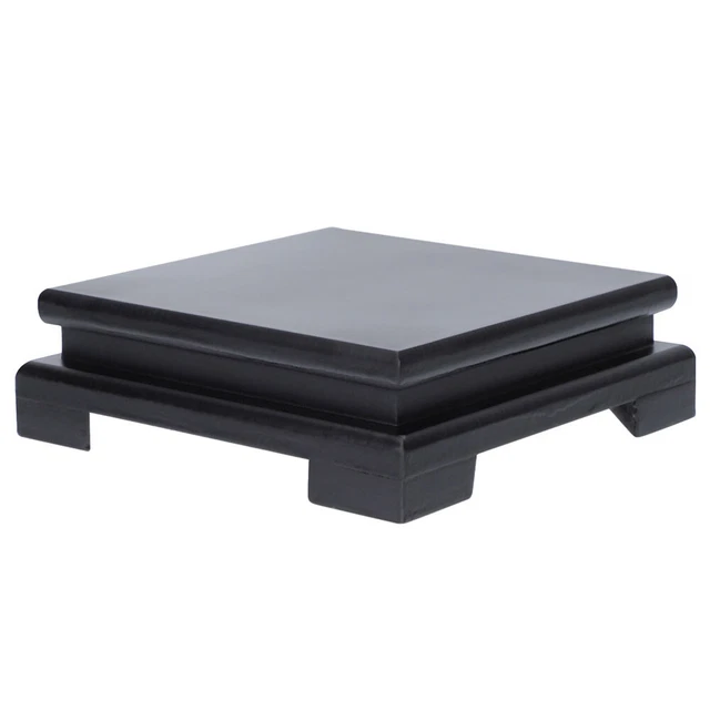 Base quadrata supporto per piante in legno vaso da fiori legno base espositiva legno nero
