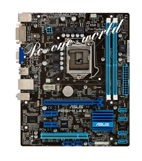 ASUS P8H61-M LE R2.0 Motherboard Intel H61 LGA 1155 DDR3 DIMM 16GB ...