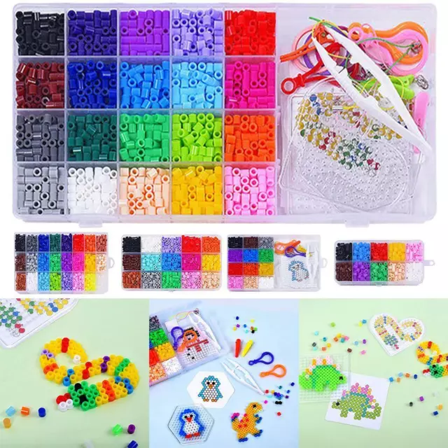 Hama Beads 5mm Fuse Beads Bastelset Melty Fusion Farbige Perlen Kindergeschenk