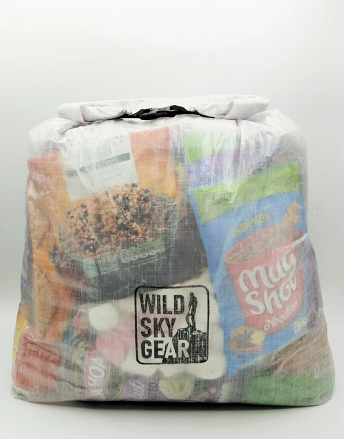 Sacco Alimentare Resistente 28g Borsa Cella Alimentare Enorme In DCF Cuben Fibre Da 7 Litri, Super Leggera (28g) - Wild Sky Gear Wild Force