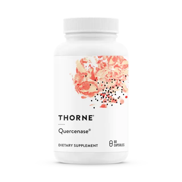 Thorne Research Quercenase 60 Cápsulas, Quercetina,Bromelina,Digestivo,Corazón