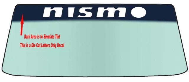 Fits Nissan Nismo Windshields Banner Die Cut Vinyl Decal With Application Tool 2