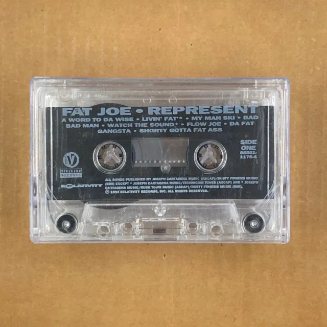 FAT JOE Cassette Tape REPRESENT 1993 Rap Hip Hop LOOSE NO ART Rare