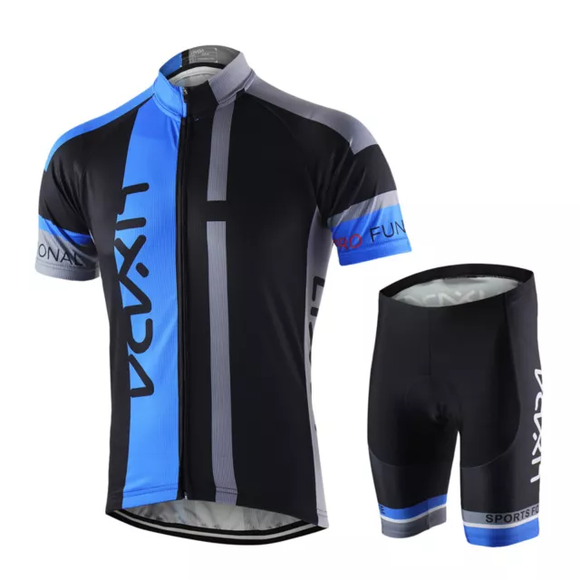 Breathable schnell trocken bequeme kurze Hülse Jersey Riding Sportswear -XL P7A1