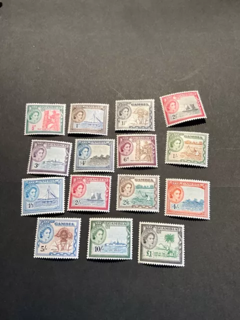 Stamps Gambia Scott# 153-67  hinged