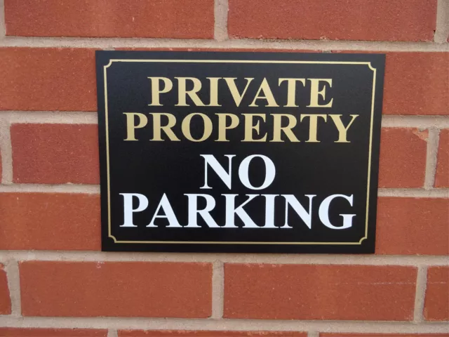 Private Property No Parking Sign - Access Sign - Do Not Block - All Materials