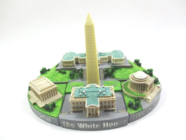 Washington Capitol Bianco Casa Jefferson Memoriale 5 Pz. Souvenir Poli Modello