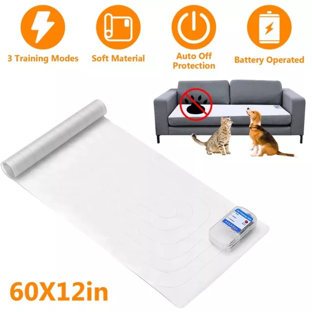 60x12in Indoor Pet Scat Safe Shock Mat Pet Training Mat for Dogs Cats Electronic