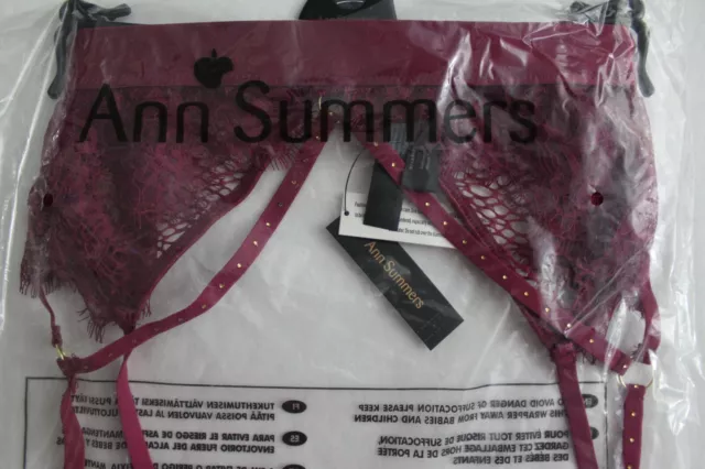 Ann Summers Size Med 12-14 The It Girl Suspender Belt New & Tags EU 38-40