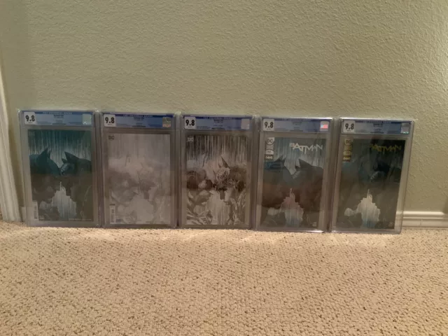 Batman #50 9/18. Jim Lee Variant Cover Set - Five Books Total All Cgc 9.8