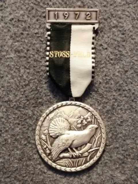 1972 | Stoss-Feld | Jagdschiessen | Seltene alte Schützenmedaille Schweiz