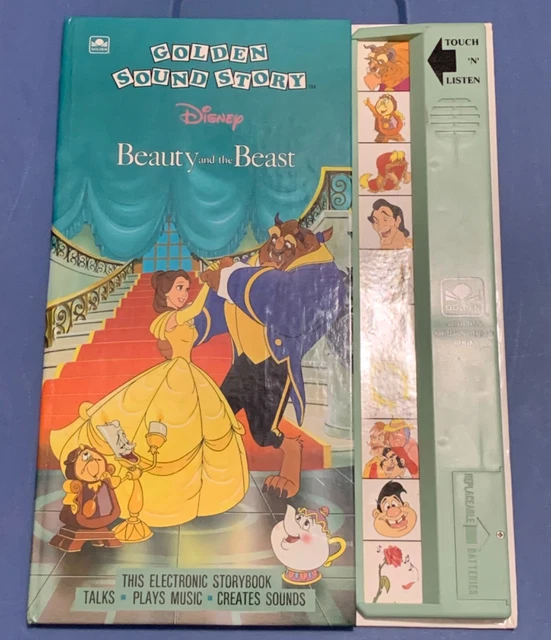 VINTAGE 1992 GOLDEN Sound Story Disney Beauty and the Beast 29.99