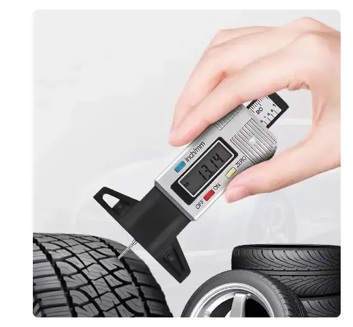 Jauge de profondeur avec bande de roulement numérique pour pneu de voiture