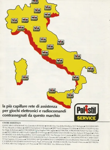 U0455 Polistil Service, Pubblicità vintage 1981, 20 x 28 cm