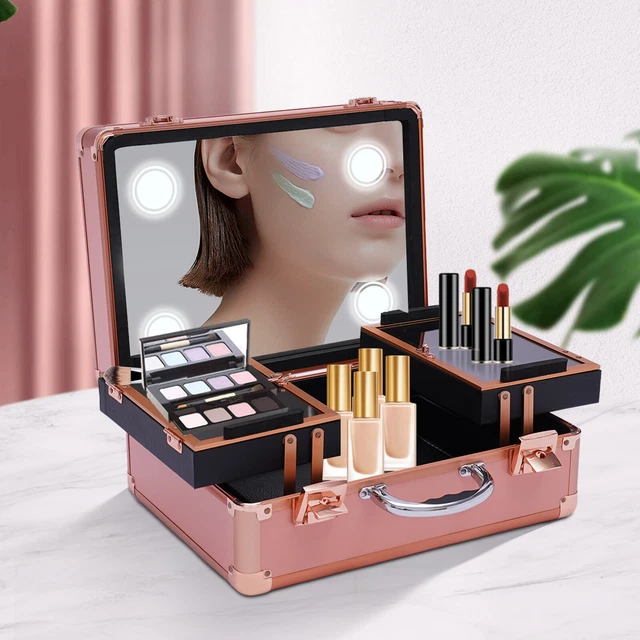 Bolsa de cosméticos viaje caja de maquillaje tren caja de cosméticos cosmético portátil