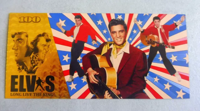 ★★ Usa : Billet Polymer  " Or " 100 Dollars Elvis Presley ★★ I