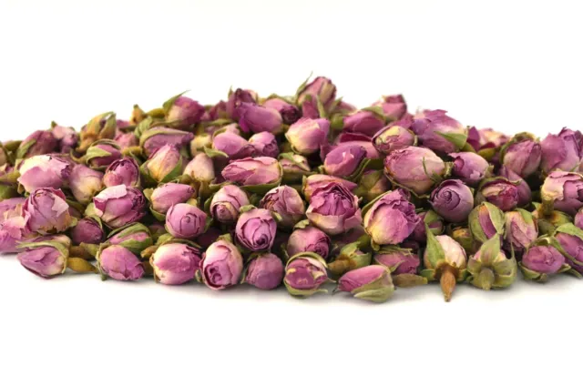 Getrocknete rosa Rosenknospen für Kunsthandwerk zum Selbermachen Tee Potpourri Seifenkerze 5g - 1 kg