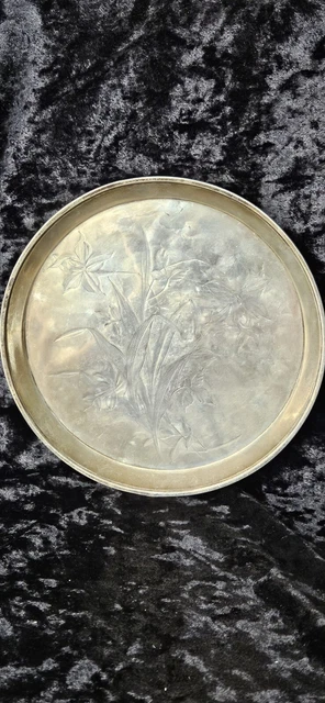 Vassoio Argento Sterling Imperiale Russo Art Nouveau