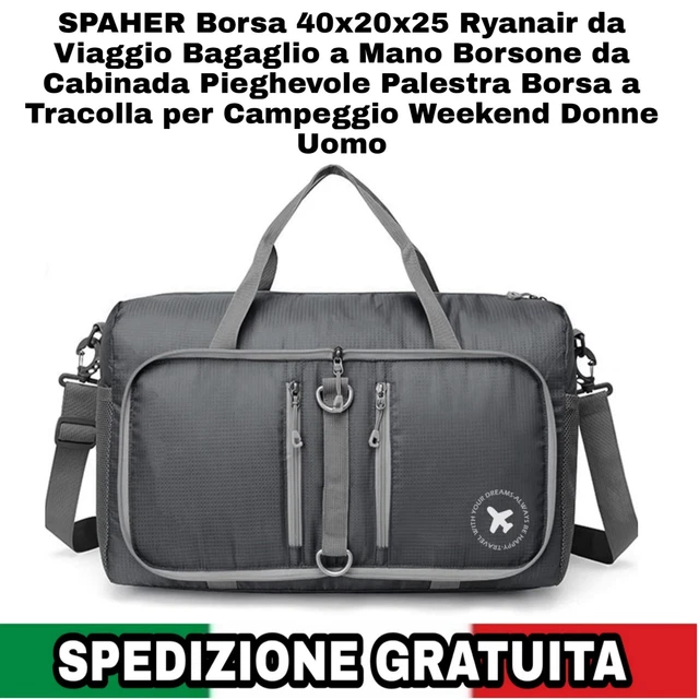 Borsa Viaggio 20L 40x20x25cm Palamèa Bagaglio A Mano Pieghevole