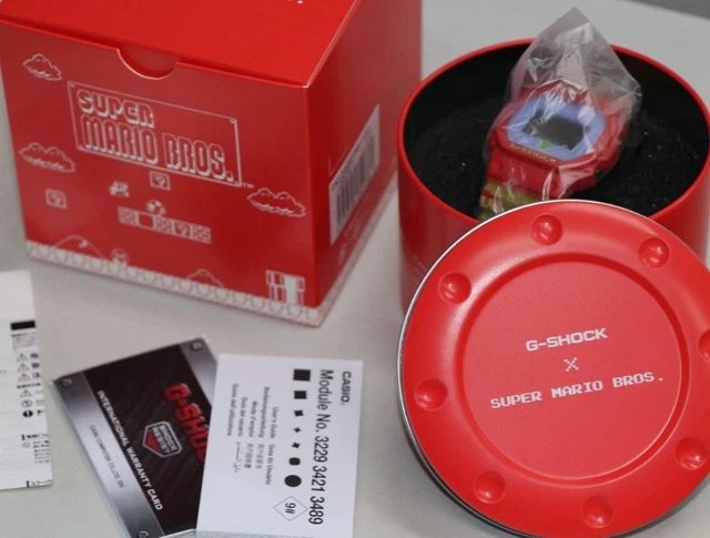 OROLOGIO CASIO G-SHOCK x SUPER MARIO BROS. DW5600SMB-4 Digitale Rosso ...