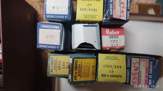 Tube électronique 6AL5/EB91 Mazda NOS - Neuf Ouvert Jamais Utilisé - Pour Audio/radio