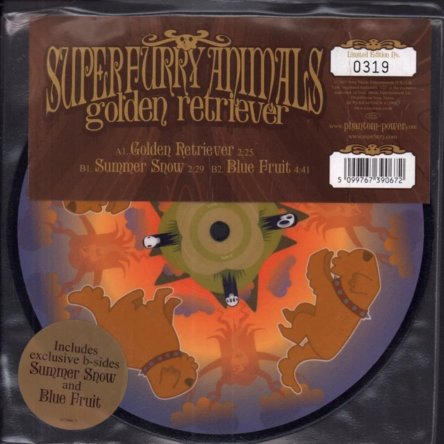 SUPER FURRY ANIMALS Golden Retriever 7 INCH VINYL UK Epic 2003 Limited Edition 3 EUR 12,43 - PicClick FR SUPER FURRY ANIMALS Golden Retriever 7 INCH VINYL UK Epic 2003 Limited Edition 3 EUR 12,43 - PicClick FR