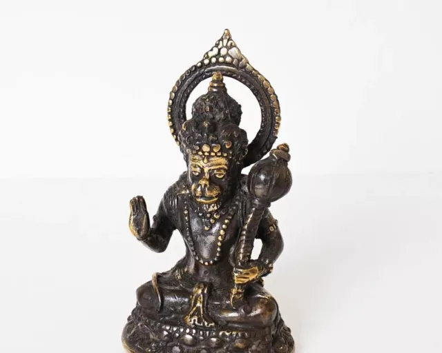 Bronze Hanuman Statue, Figurine, Monkey King, Decor, Lord, Hindu God, Gift Idea