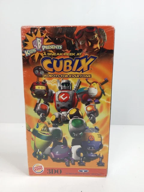 CUBIX ROBOT’S FOR Everyone Burger King VHS 3DO Kids WB Animation 2001 ...