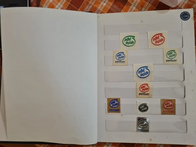 INTEL INSIDE LOGO CPU COMPUTER STICKERS BADGE PENTIUM 286 386 486 II 3 ...