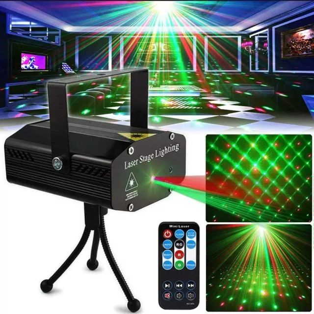 Mini LED Laser Projector Stage R&G Lighting Disco Party Club KTV Remote Control