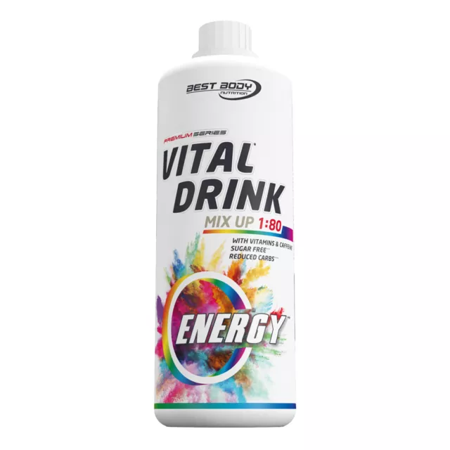 Best Body Low Carb Vital Drink Mineral Drink Konzentrat Sirup 1L Energy