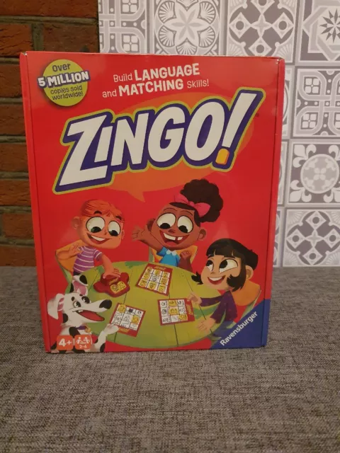 Ravensburger Zingo Spiel Sprache & passende Fähigkeiten Kinder ab 4 Jahren