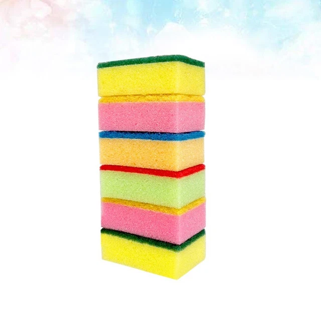 10 PCS SCRUBBING Sponges Removing Non Scratch Dish Scrubber Scouring