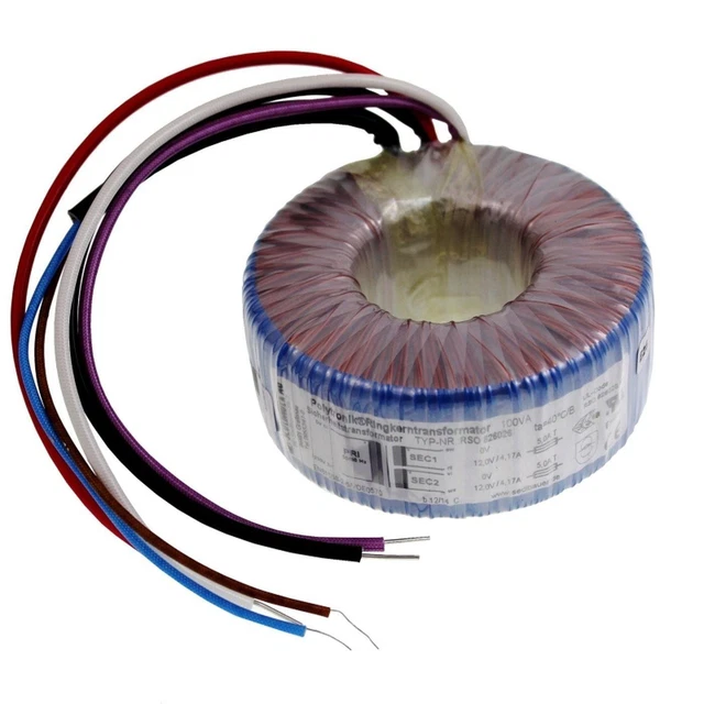 Toroidale Informatica TRASFORMATORE TOROIDALE 100VA 230V 2x15V 30V Lumonic RSO-826027 EUR 38 ...