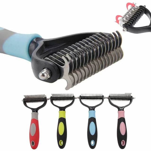 Dog Pet Cat Grooming Comb Brush Undercoat Rake Dematting Deshedding Trimmer