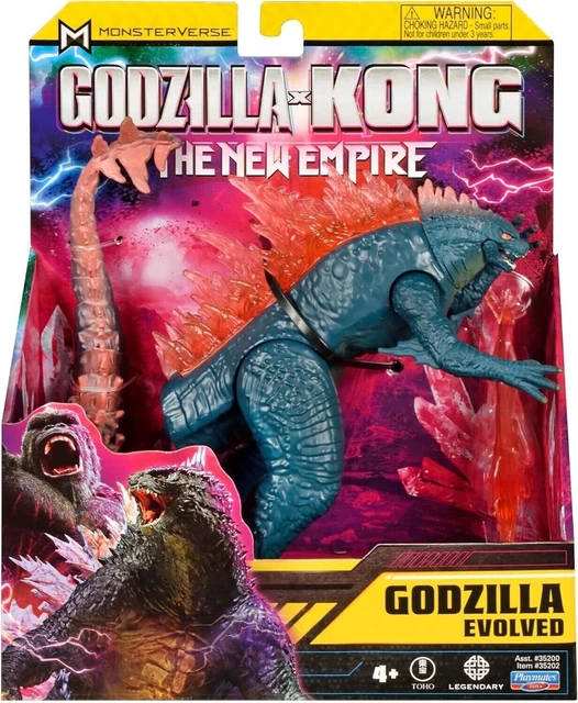 Giochi Preziosi Godzilla X Kong - Action Figure Godzilla Evoluto 15 Cm, Articolato E Accessoriato, Dai 4 Anni