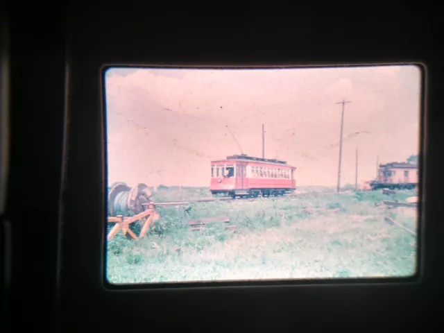 RJ17 BUS, STREETCAR, SUBWAY TROLLY 35MM slide TROLLEY ON TRACK COUNTRY MAY 1971