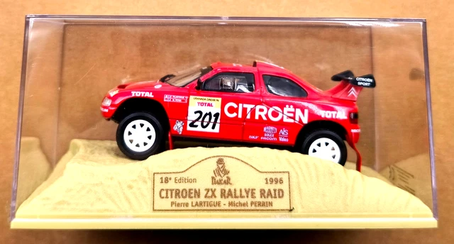 Citroën ZX Rallye Raid – 1er Grenade-Dakar 1996 – IXO 1/43 – Pilotes Lartigue/Perrin