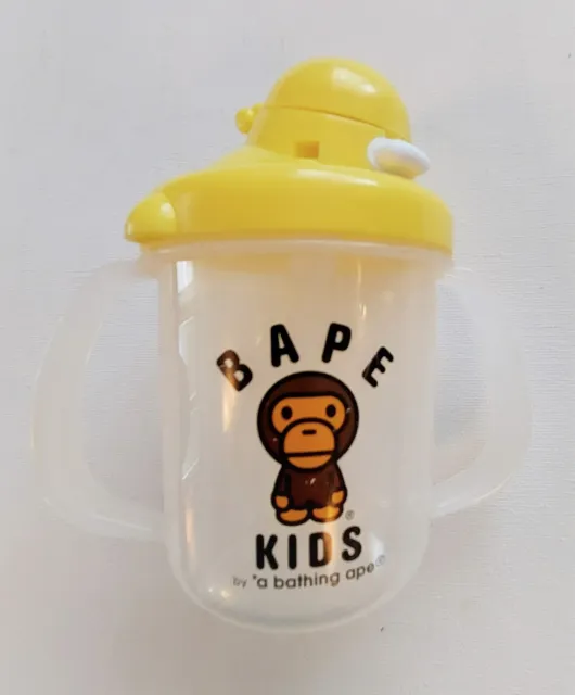 BAPE Kids a Bathing Ape Baby Milo Straw Hopper Plastic Mug Sippy Toddler Cup