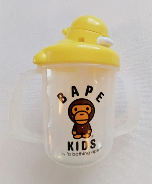 BAPE Kids a Bathing Ape Baby Milo Straw Hopper Plastic Mug Sippy Toddler Cup