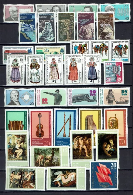 East-Germany/GDR/DDR: All stamps of 1977 MNH in a year set complete,