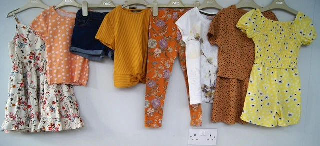 Girls T Shirts, Shorts, Dress, Leggings Next Etc Bundle Age 5-6 Years New/VGC