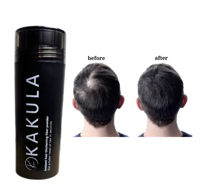 Kakula Keratin Hair Fiber Fiber 27.5g Black Dark/Med/Light Brown Fast Shipping