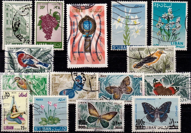 Einsteckkarte mit älteren Marken aus   ***  LIBAN  ***
