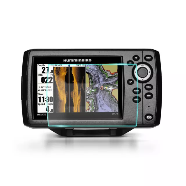 Crystal Clear Screen Protector for Humminbird Helix 5 SI Fish Finder | Plotter